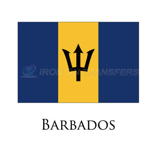 Barbados flag Iron-on Stickers (Heat Transfers)NO.1825
